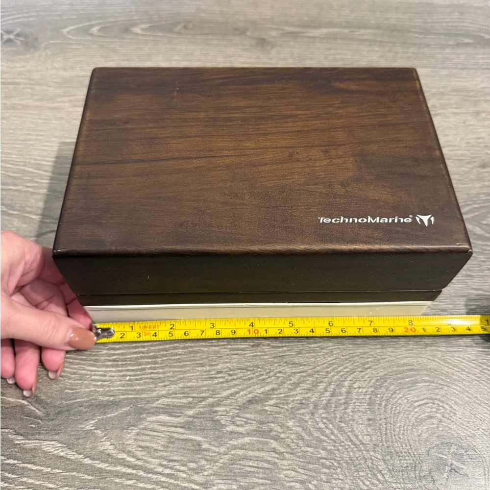 Technomarine Brown Wood Watch Presentation Box